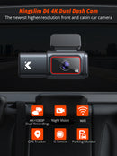 Kingslim D6 4K Dual Dash Cam